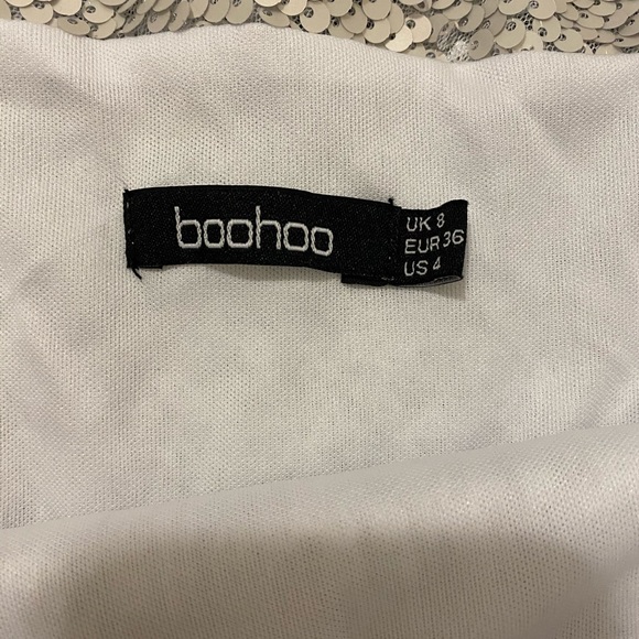 Sequin Cowl Back Mini Dress - Picture 2 of 3